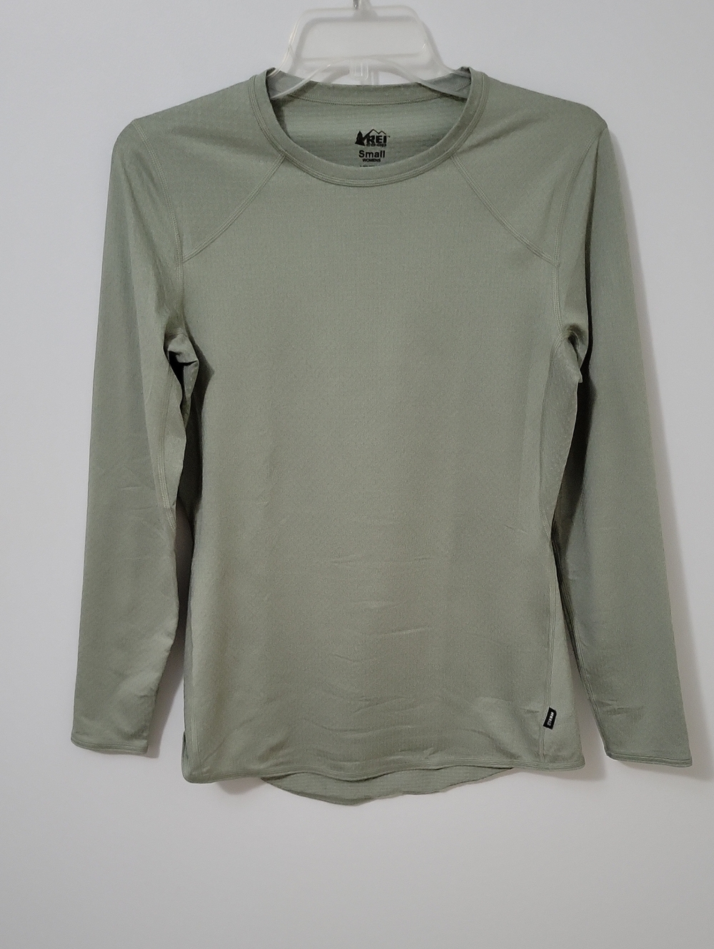 REI Women's Long Sleeve Performance Crew - Sage, Size Small